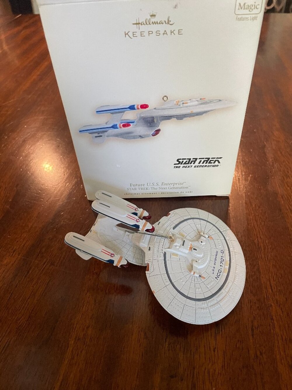 Hallmark Ornament Future U.S.S Enterprise Star Trek The Next Generation 2007